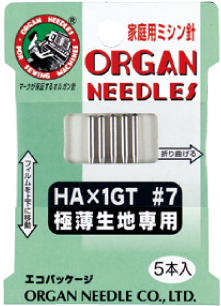 极薄面料用　HA×1GT